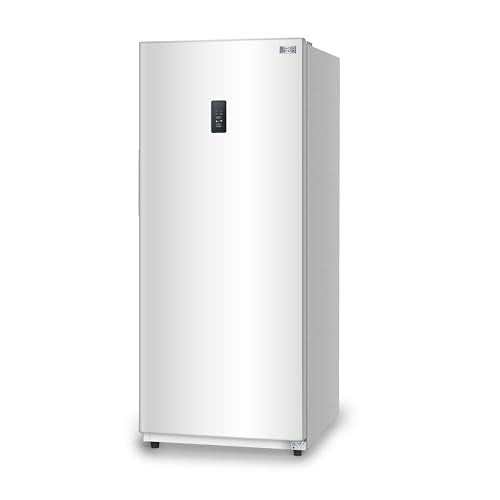 BLACK+DECKER 14 Cu. Ft. Convertible Freezer Refrigerator, Upright Freezer with Glass Shelves, ENERGY STAR rated, Frost Free, BUC1400XW, White