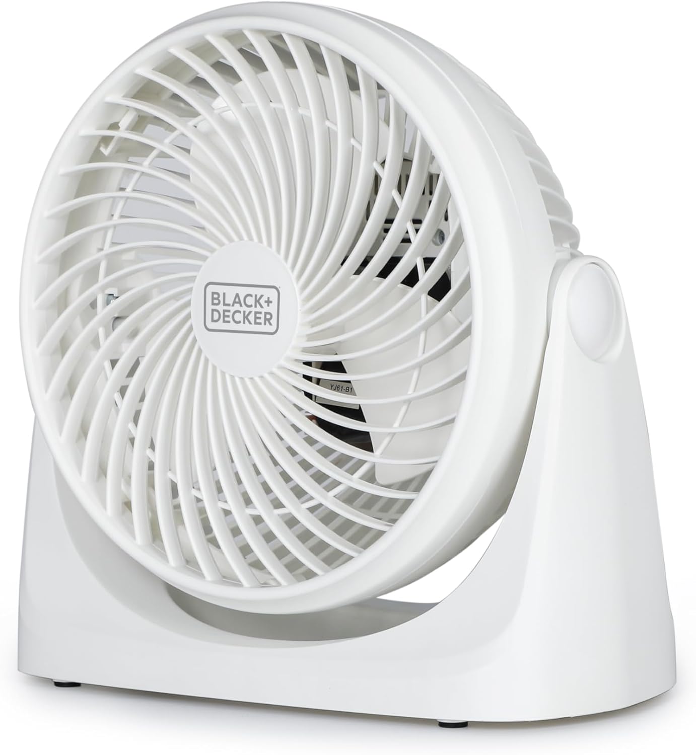 BLACK+DECKER Turbo Desk Fan – Electric Portable 7 Inch Table Fan with Adjustable Tilt for Quiet Cooling, White