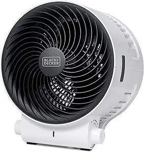 BLACK+DECKER Dual Function Desktop Heater & Fan, 3 Settings, 750W/1500W Space Heater & Cooling Fan for Home Office, Safety Overheat & Tip-over Protection, Easy Dial Controls, Powerful Airflow