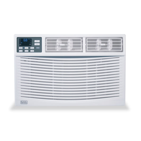 BLACK+DECKER Window Air Conditioner 14000 BTU, AC Window Unit Cools Up to 700 Square Feet, Window AC Unit with Remote Control, 3 Cooling Speeds and Fan Only Function, BWAC14WTB, White