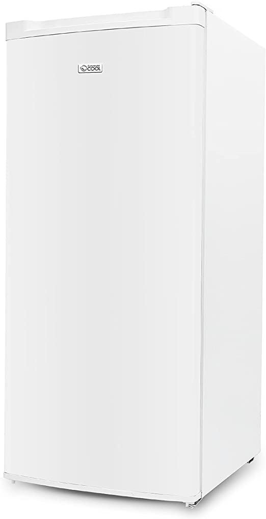 COMMERCIAL COOL Upright Freezer 5.0 Cu. Ft. with 4 Wire Shelves, White