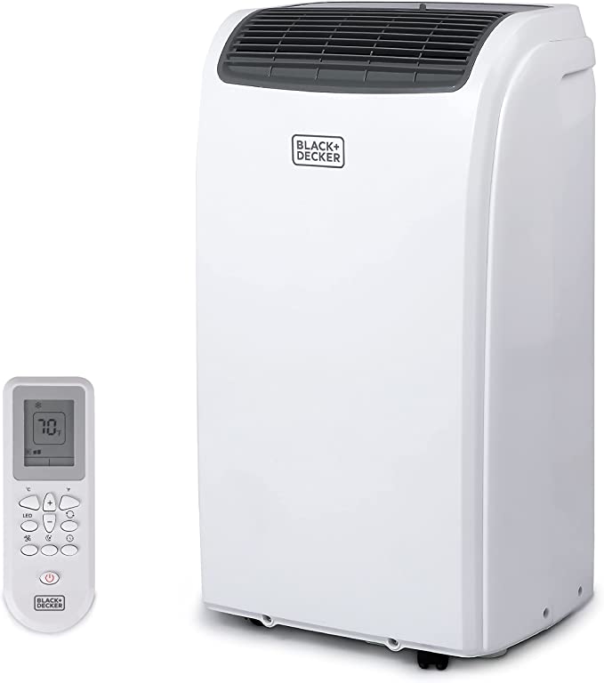 BLACK+DECKER 8,000 BTU Portable Air Conditioner with Remote Control BPACT08WT
