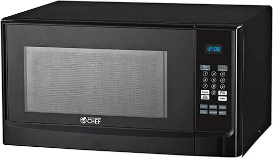 COMMERCIAL CHEF Countertop Microwave Oven 1.4 Cu Ft With Removable Turntable, Black