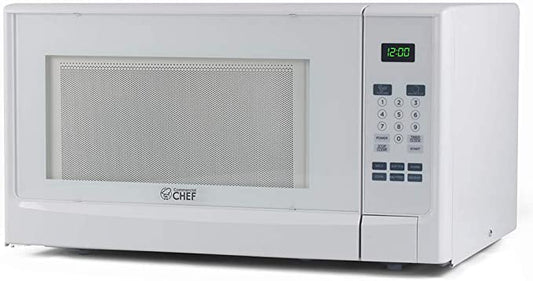 COMMERCIAL CHEF Countertop Microwave Oven 1.4 Cu Ft With Removable Turntable, White