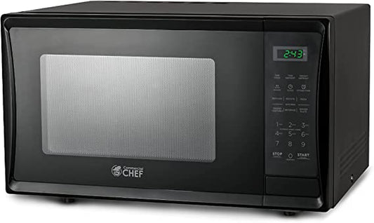 COMMERCIAL CHEF Countertop Microwave Oven 1.1 Cu Ft With Digital Display, Black