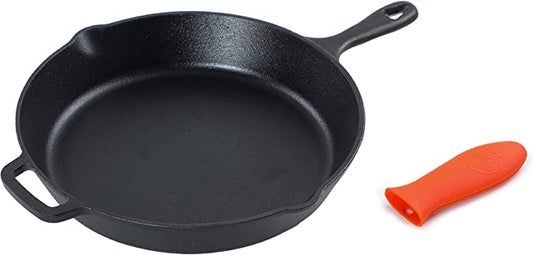 COMMERCIAL CHEF 12 Inch Cast Iron Skillet