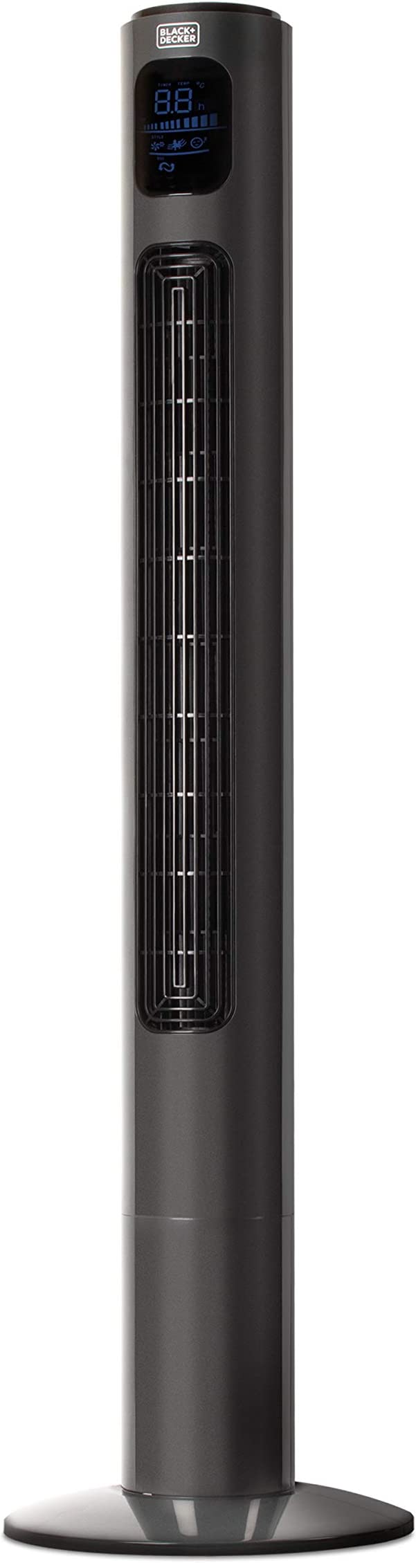 BLACK+DECKER Freestanding 46 Inch Quiet Oscillating Tower Fan with Remote Control