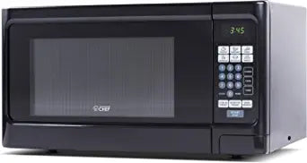 COMMERCIAL CHEF Countertop Microwave Oven 1.1 Cu Ft With Removable Turntable, Black