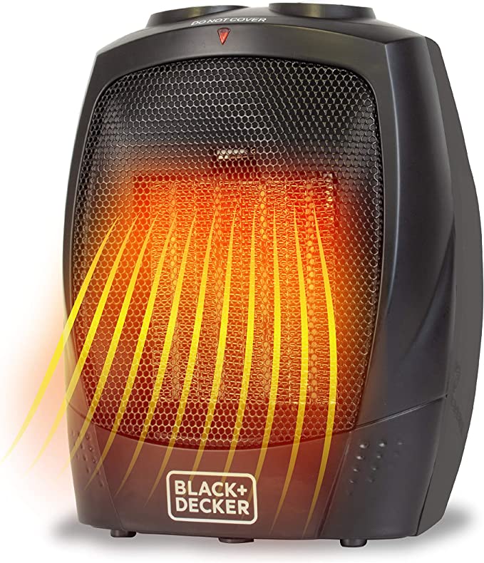 BLACK+DECKER 1500W Portable Space Heater with Carry Handle for Easy Transport