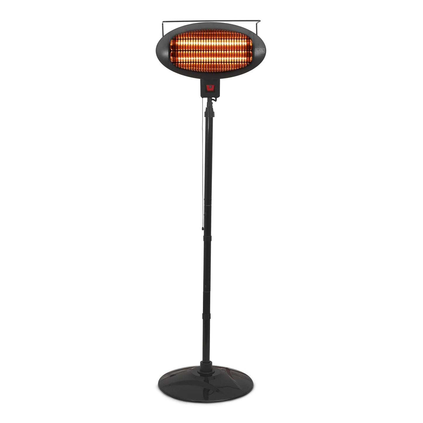 BLACK+DECKER Patio Floor Electric Heater, Patio Heater Stand for Outdoors with 3 Heat Settings
