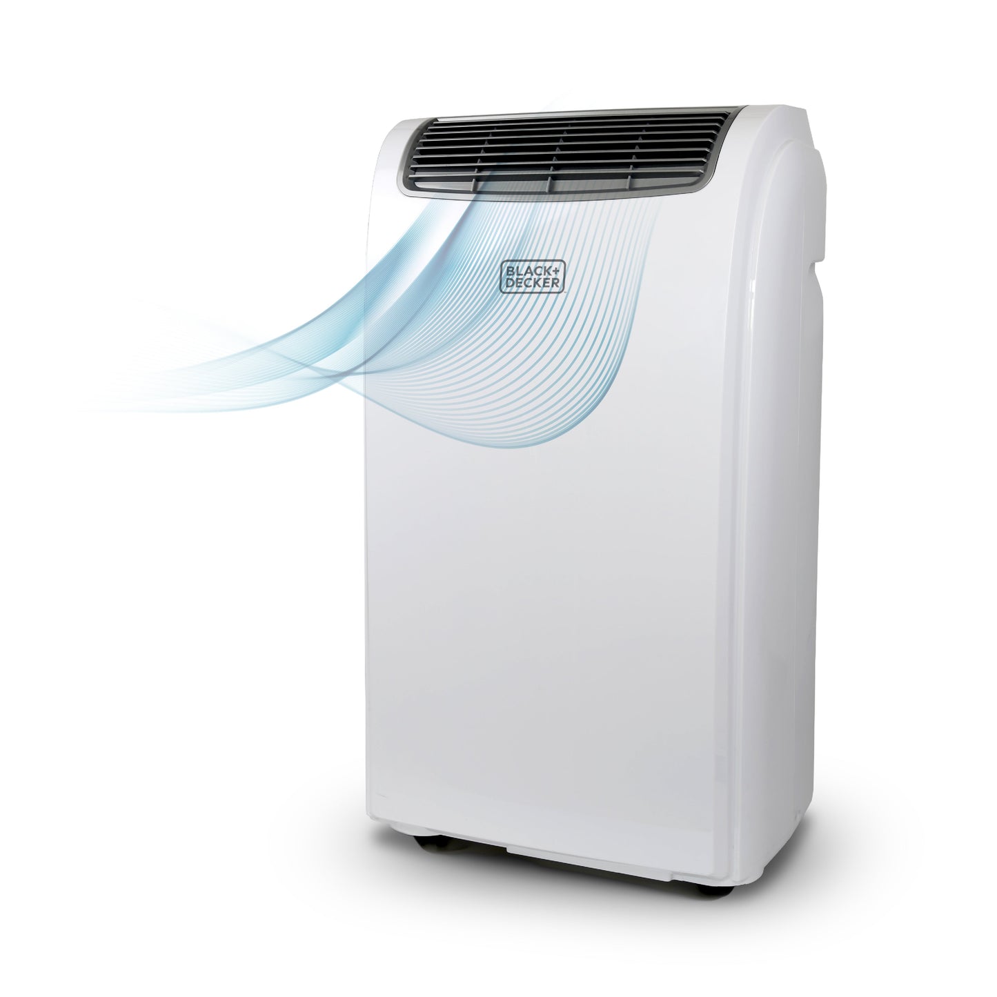 BLACK+DECKER 6,000 BTU (SACC/CEC) Portable Air Conditioner with Follow Me Remote, BPT06WTB, White
