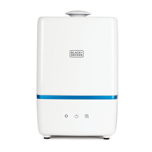 BLACK+DECKER Ultrasonic Humidifier 1.32 Gallon with Warm and Cool Mist, White