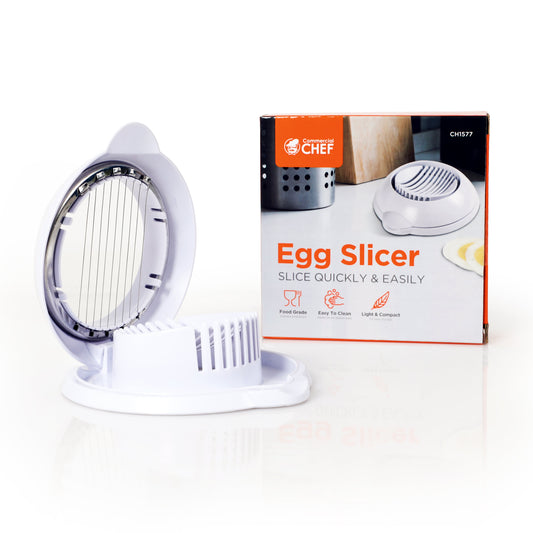 COMMERCIAL CHEF Egg Slicer for Hard Boiled Eggs, Mushrooms, Strawberries, and Other Foods