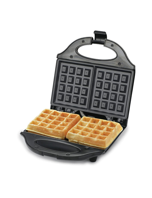 COMMERCIAL CHEF Waffle Maker, Nonstick Mini Waffle Maker, Black