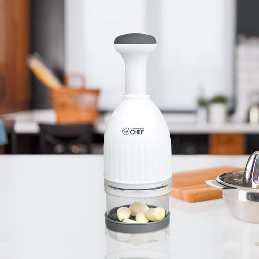 COMMERCIAL CHEF Food Chopper, Manual Hand Chopper Dicer Easy to Clean, Press Chopper Mincer for Vegetables Onions Garlic Nuts Salads