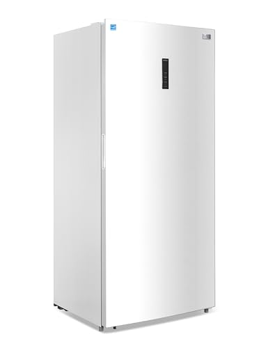 BLACK+DECKER 21.2 Cu. Ft. Convertible Freezer Refrigerator, Upright Freezer with Glass Shelves, Reversible Door, ENERGY STAR rated, Frost Free, BUC2120MW, White
