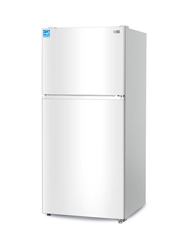 BLACK+DECKER 20.1 Cu. Ft. Top Mount Refrigerator with Freezer, 2 Door Refrigerator with Top Freezer and Adjustable Temperature Control, ENERGY STAR, BR2010JW, White