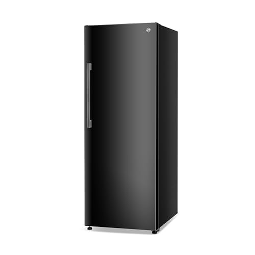 Commercial Cool 11.1 Cu. Ft. Convertible Freezer Refrigerator, Upright Fridge with Glass Shelves, Reversible Door, Energy Star Rated, Auto Defrost, CCUC1110GB, Black