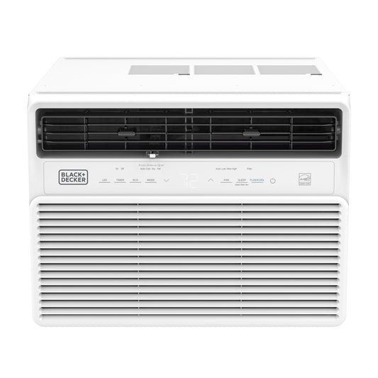 BLACK+DECKER 12,000 BTU Inverter Window Air Conditioner, Window AC Units for Up To 550 Sq. Ft., ENERGY STAR Rated AC Unit, Full Function Remote Control, White