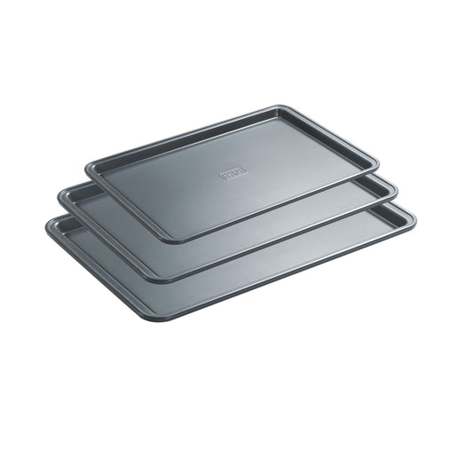 BLACK+DECKER 3 pc Carbon Steel Cookie Sheet Set