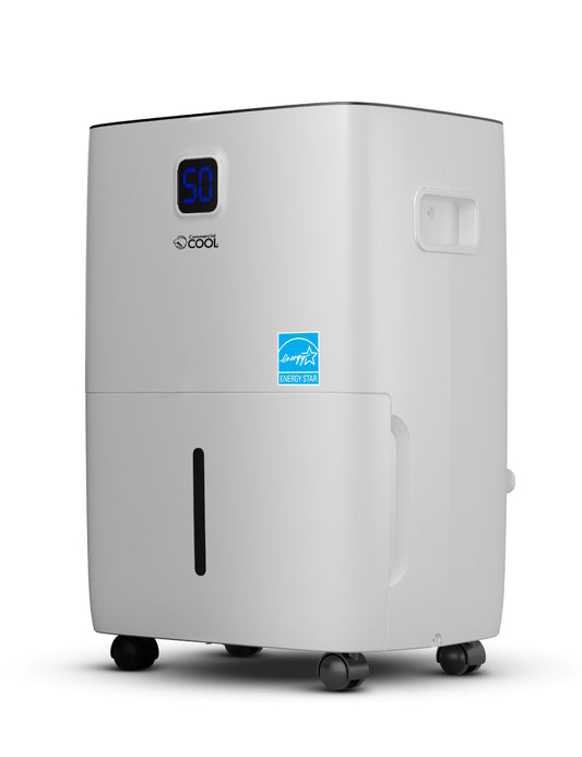 COMMERCIAL COOL Dehumidifier, 35 Pint Dehumidifier with Adjustable Humidistat, Home and Kitchen, Dehumidifier for Basement, Portable Dehumidifier with Continuous Drainage 3000 Sq. Ft.