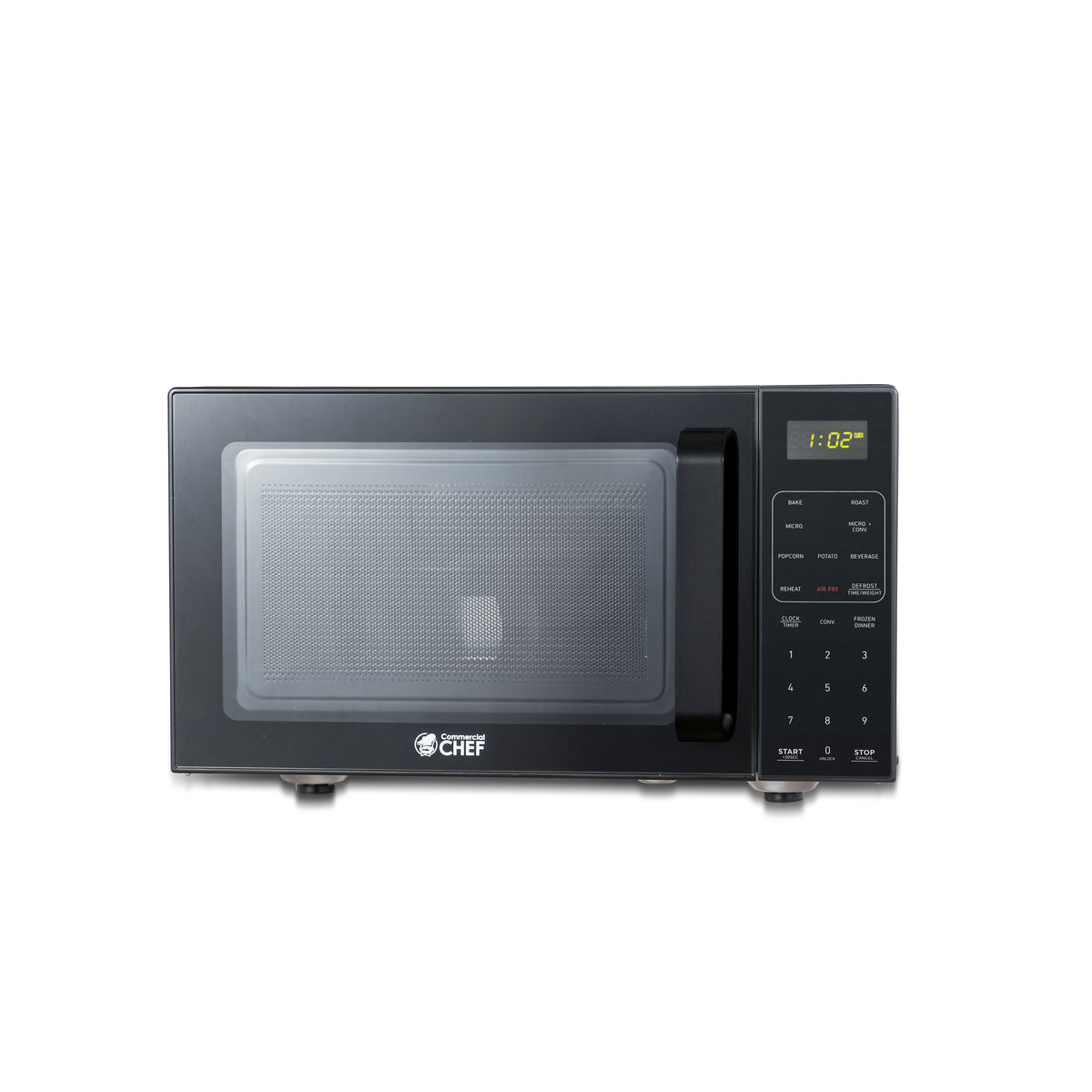 Commercial CHEF 0.9 Cu. Ft. Microwave + Air Fryer Combination