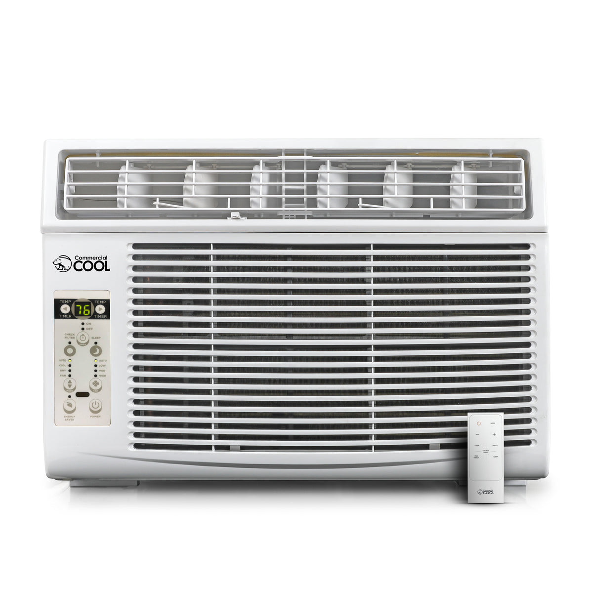 COMMERCIAL COOL Air Conditioner 10,000 BTU with Remote Control and Adjustable Thermostat, Air Conditioner Window Unit up to 450 Sq. Ft. with Electronic Controls & Digital Display, Window AC Unit,  CWAM10W6C