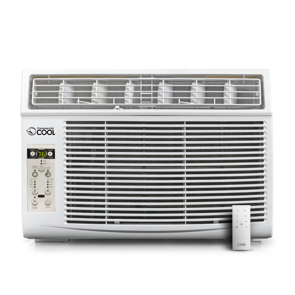 COMMERCIAL COOL Air Conditioner 12,000 BTU with Remote Control and Adjustable Thermostat, Air Conditioner Window Unit up to 550 Sq. Ft. with Electronic Controls & Digital Display, Window AC Unit