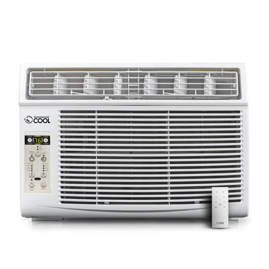 COMMERCIAL COOL Air Conditioner 12,000 BTU with Remote Control and Adjustable Thermostat, Air Conditioner Window Unit up to 550 Sq. Ft. with Electronic Controls & Digital Display, Window AC Unit