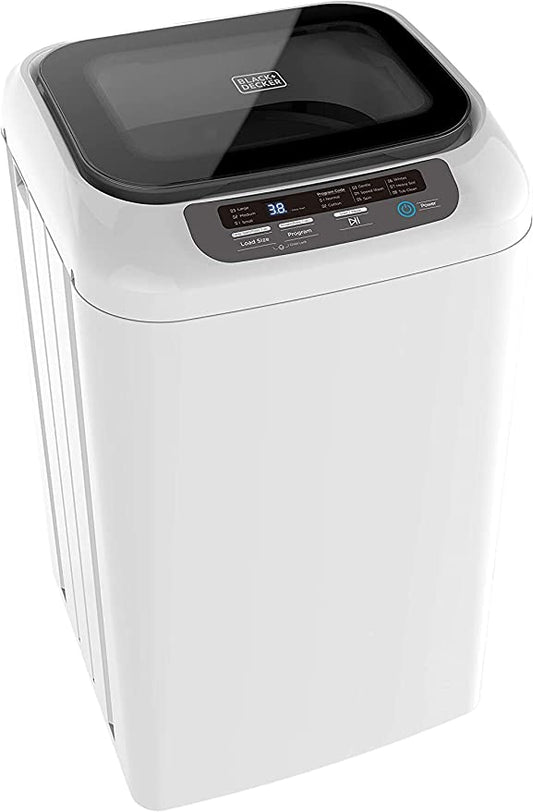 BLACK+DECKER BPWH84W Washer Portable Laundry, White, 0.84 Cu. Ft.