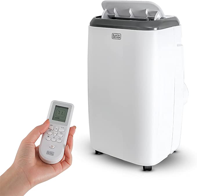 BLACK+DECKER 8,000 BTU Portable Air Conditioner with Remote Control BPP05WTB