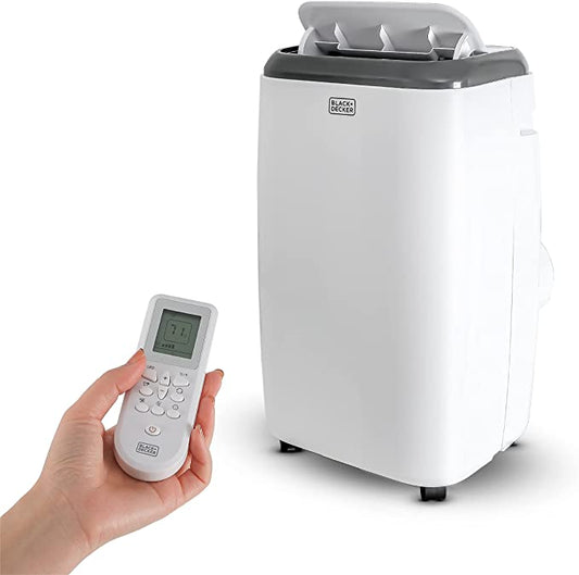 BLACK+DECKER 14,000 BTU Portable Air Conditioner with Heat and Remote Control BPP10HWTB