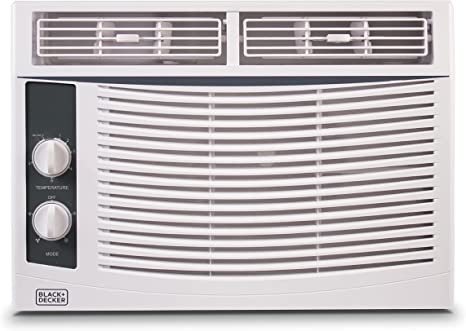 BLACK+DECKER 5000 BTU Window Air Conditioner, BWAC05MWTB, Up to 150 Square Feet Coverage, White