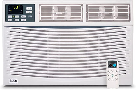 10000 BTU Window Air Conditioner Unit AC BLACK+DECKER with Remote Control Cools Up to 450 Square Feet Energy Efficient Energy Star Certified