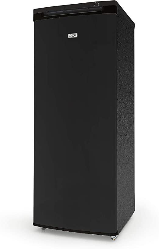 COMMERCIAL COOL Upright Freezer 6.0 Cu. Ft. with 5 Wire Shelves, Black