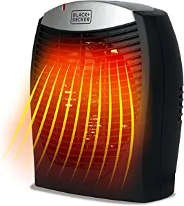 BLACK+DECKER 1500W Indoor Space Heater with E-Save Function