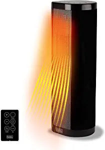 BLACK+DECKER Ceramic Oscillating Tower Heater with Adjustable Thermostat