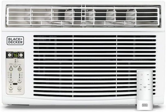 BLACK+DECKER 10000 BTU Window Air Conditioner for 450 Square Feet with Remote Control