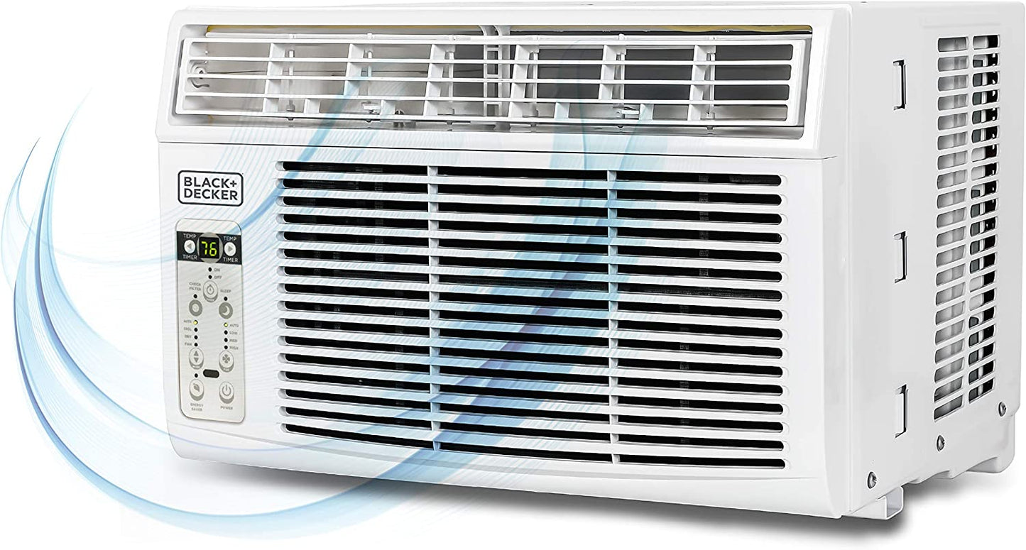 BLACK+DECKER 6000 BTU Window Air Conditioner for 250 Square Feet with Remote Control