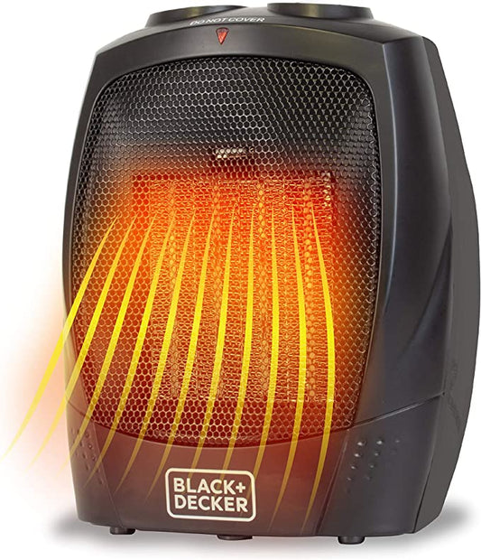 BLACK+DECKER 1500W Portable Space Heater with Carry Handle for Easy Transport