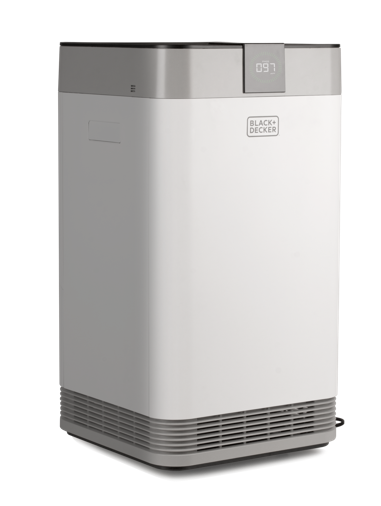 BLACK+DECKER Air Purifier 500 Square Feet with UV Technology and Remote Control, White
