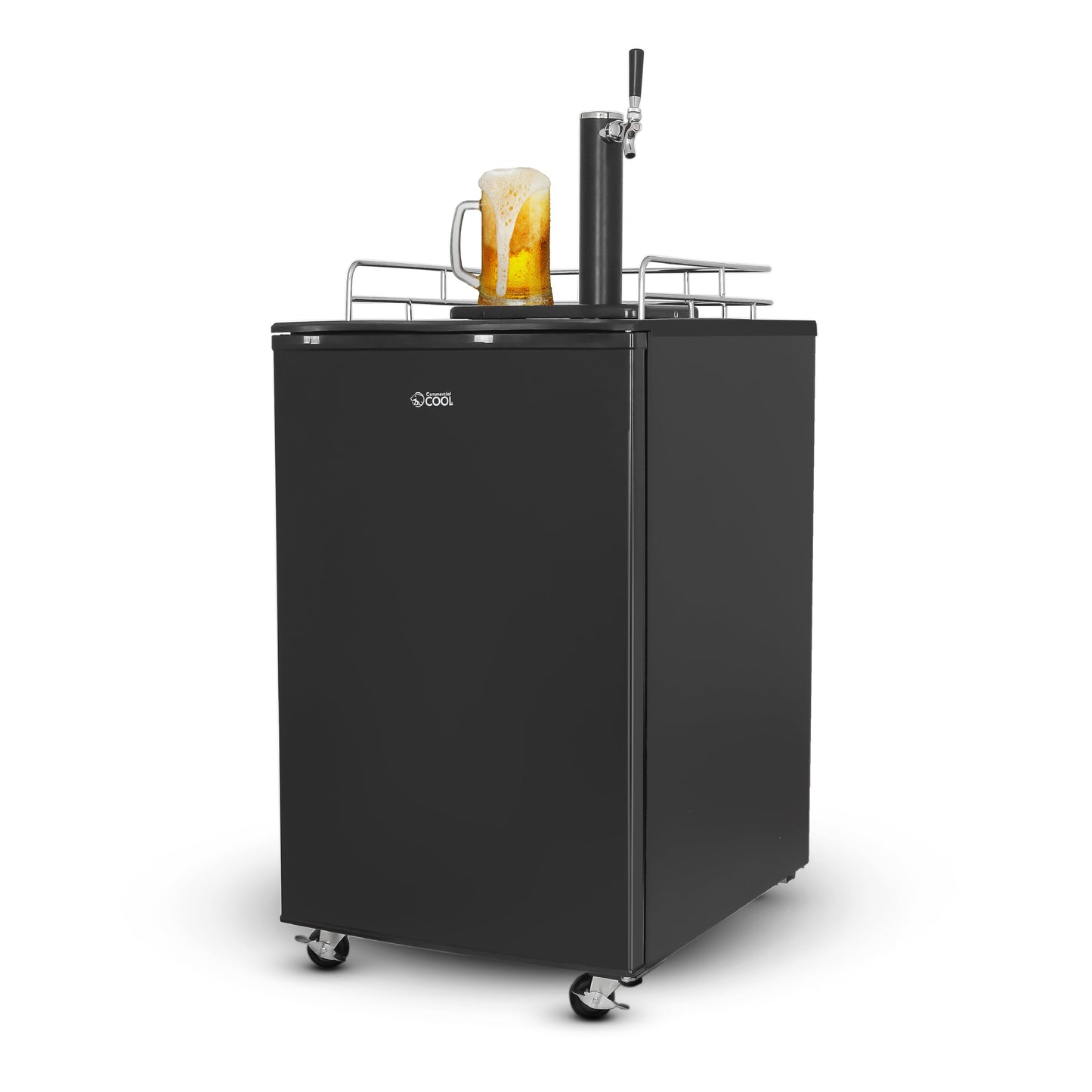 Commercial Cool 6.1 Cu Ft./ 173L. Beer Dispenser 1 tap，Black