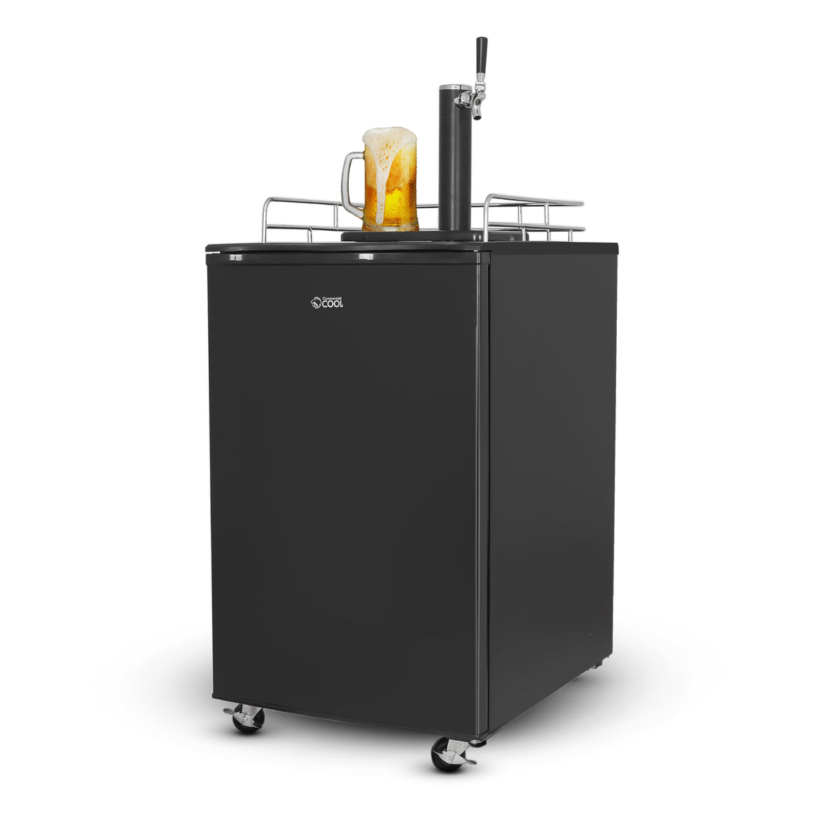 Commercial Cool 6.1 Cu Ft./ 173L. Beer Dispenser 1 tap，Black