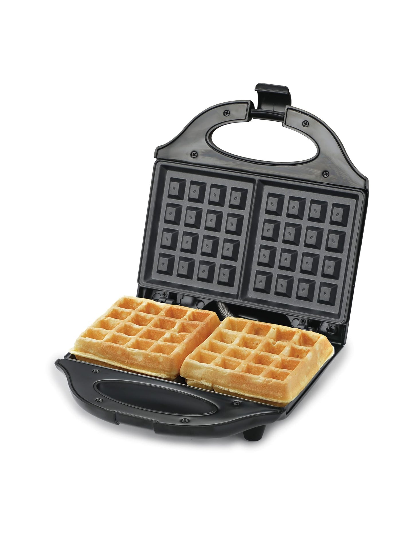 COMMERCIAL CHEF Waffle Maker, Nonstick Mini Waffle Maker, Black