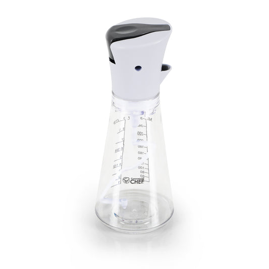 Commercial Chef Mixer Bottle 9 OZ Condiment, Salad Dressing Bottle With Push Button Mixer